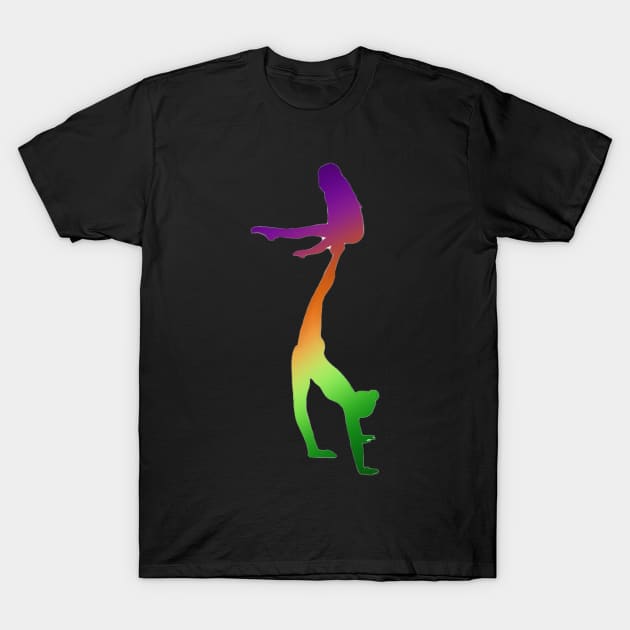 A women’s pair doing straddle on needle T-Shirt by artsyreader